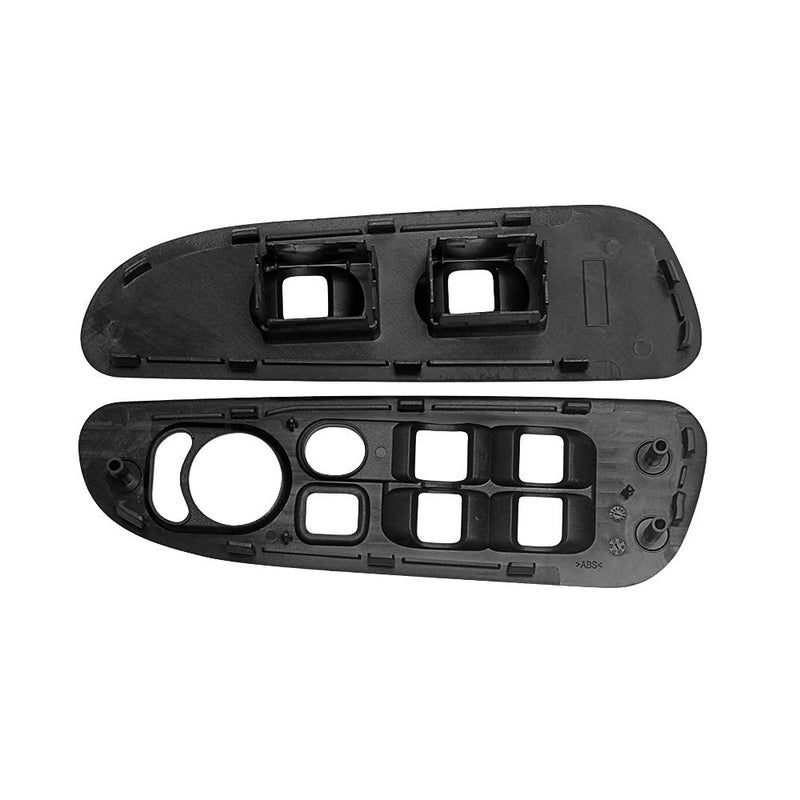 BASIKER Driver and Passenger Black Door Window Switch Panel Bezel for 2002 to 2010 Dodge Ram 1500 2500 3500 Front Right and Left Window Button Border Trim - Image 3